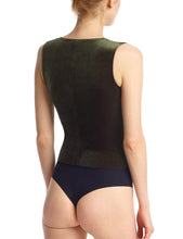 Load image into Gallery viewer, Commando -  Velvet V-Neck Bodysuit Dark Olive