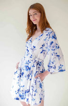 Load image into Gallery viewer, Girl & A Serious Dream - Botanical Love Print in Blue Floral