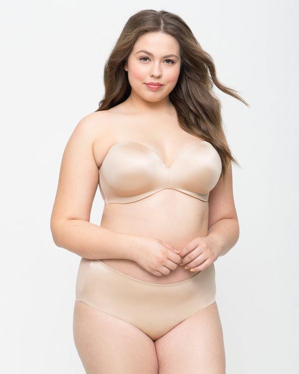 Curvy Couture - Smooth Strapless Bra Nude – Fiercewith Love