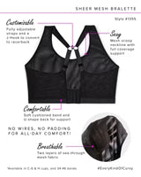 Load image into Gallery viewer, Curvy Couture - Sheer Mesh Bralette