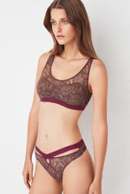 Load image into Gallery viewer, Else - Bohemian Thong Khaki/Magenta - FINAL SALE