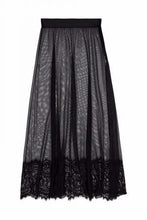Load image into Gallery viewer, Regalia - Bobbi Lace and Mesh Skirt Black