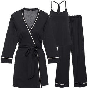 Cosabella Maternity - Bella Maternity 3Pc PJ Set Black - FINAL SALE