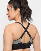 Load image into Gallery viewer, Curvy Couture -  Confident Fit Sport Bra Black/Silver