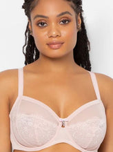 Load image into Gallery viewer, Curvy Couture - Luxe Lace Underwire Bra Blushing Rose