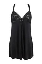 Load image into Gallery viewer, Pour Moi - Rebel Back Lace Chemise - Black
