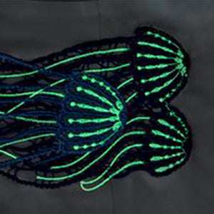 Uwila Warrior - Happy Seams Glow in the Dark Jelly Fish Panties Sleet