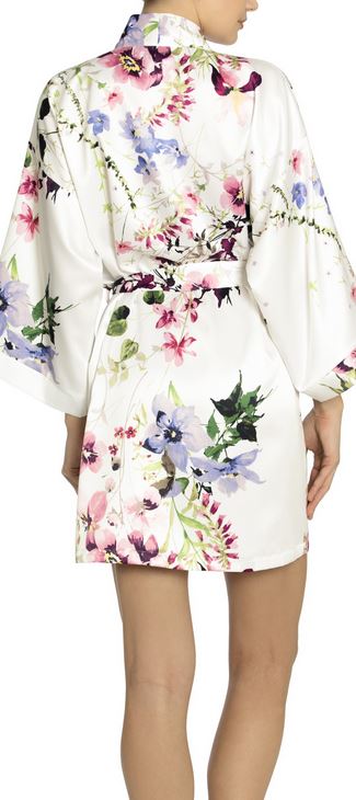 In Bloom - And I Love Her Floral Robe Ivory