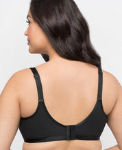 Load image into Gallery viewer, Curvy Couture - Cotton Luxe Unlined Wire Free Bra Black  - FINAL SALE