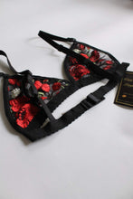 Load image into Gallery viewer, With Love Lingerie - Mercy Bralette Embroidery Red &amp; Black - FINAL SALE