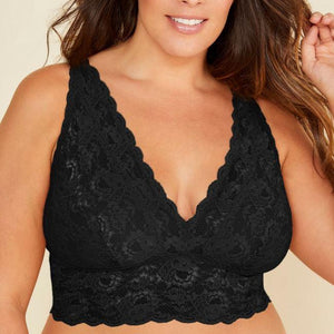 Cosabella Extended - Never Say Never Extended Plungie Longline Bralette Black