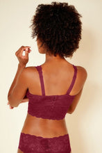 Load image into Gallery viewer, Cosabella Curvy - Never Say Never Curvy Plungie Longline Bralette Vino